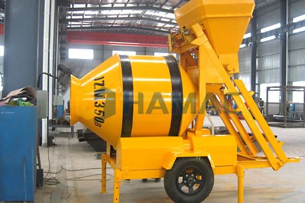 Industrial concrete mixer vehicle